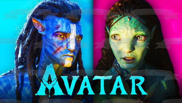 Avatar: The Way of Water Jake and Tsireya Edible Cake Topper Image ABPID56834
