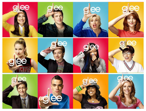 Glee Cast Rachel Finn and Mercedes Edible Cake Topper Image Strips ABPID56845