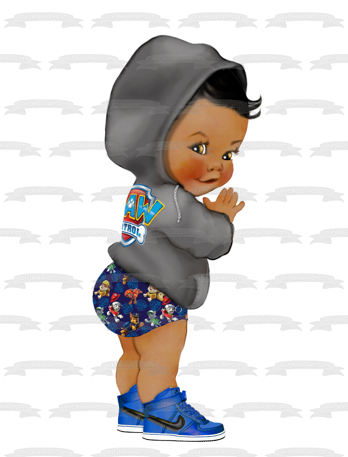 Paw Patrol Baby Boy Edible Cake Topper Image ABPID56859