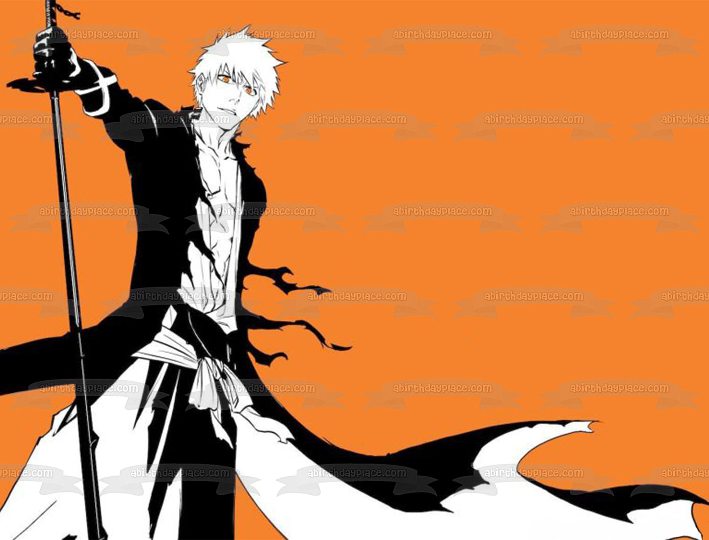 Bleach Ichigo Thousand Year Blood War Edible Cake Topper Image ABPID56872