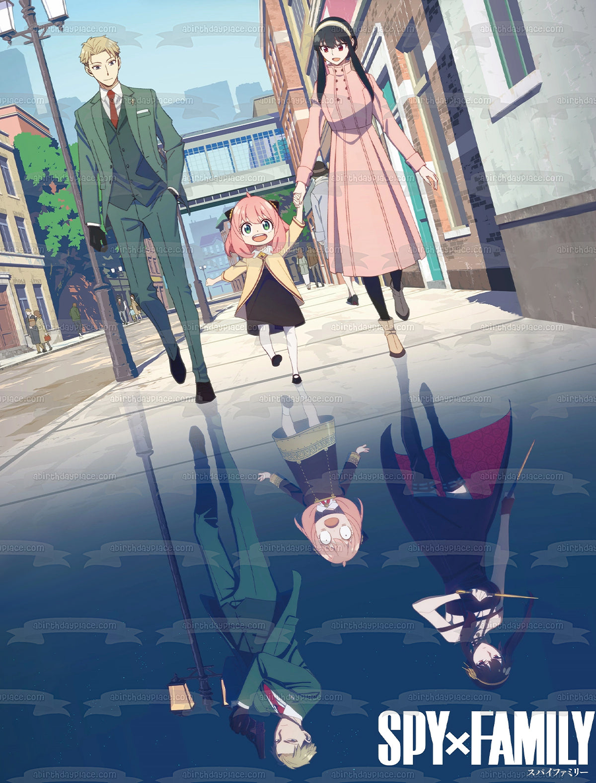 Spyxfamily Anime Manga Loid Yor Anya Forger Edible Cake Topper Image ABPID56881