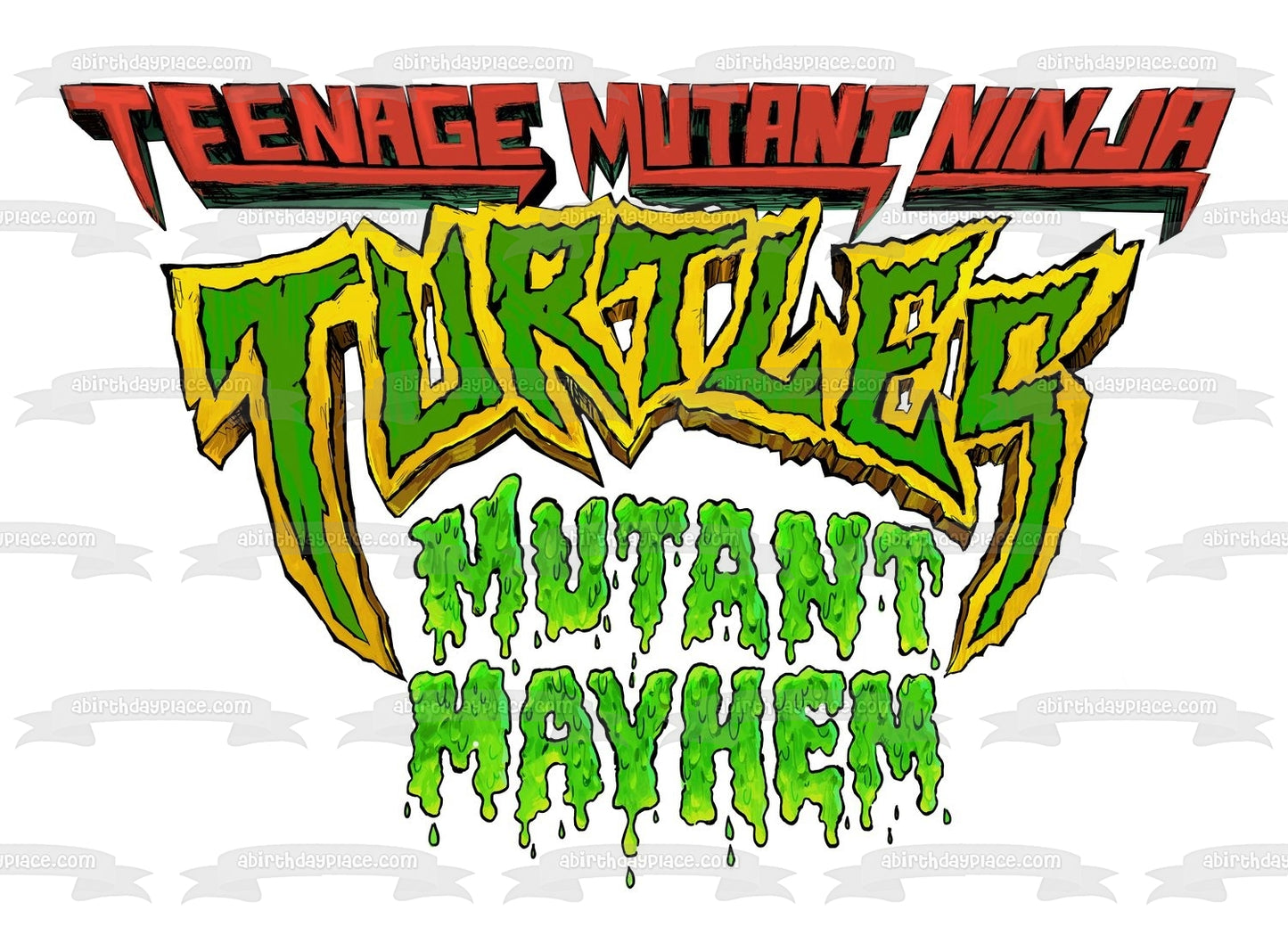 Decoración comestible para tarta de Tortugas Ninja Mutant Mayhem Imagen ABPID56940 