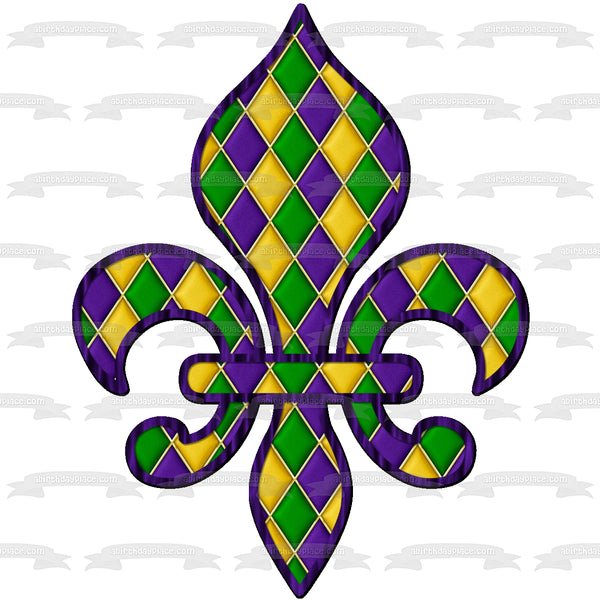 Mardi Gras New Orleans Edible Cake Topper Image ABPID57019