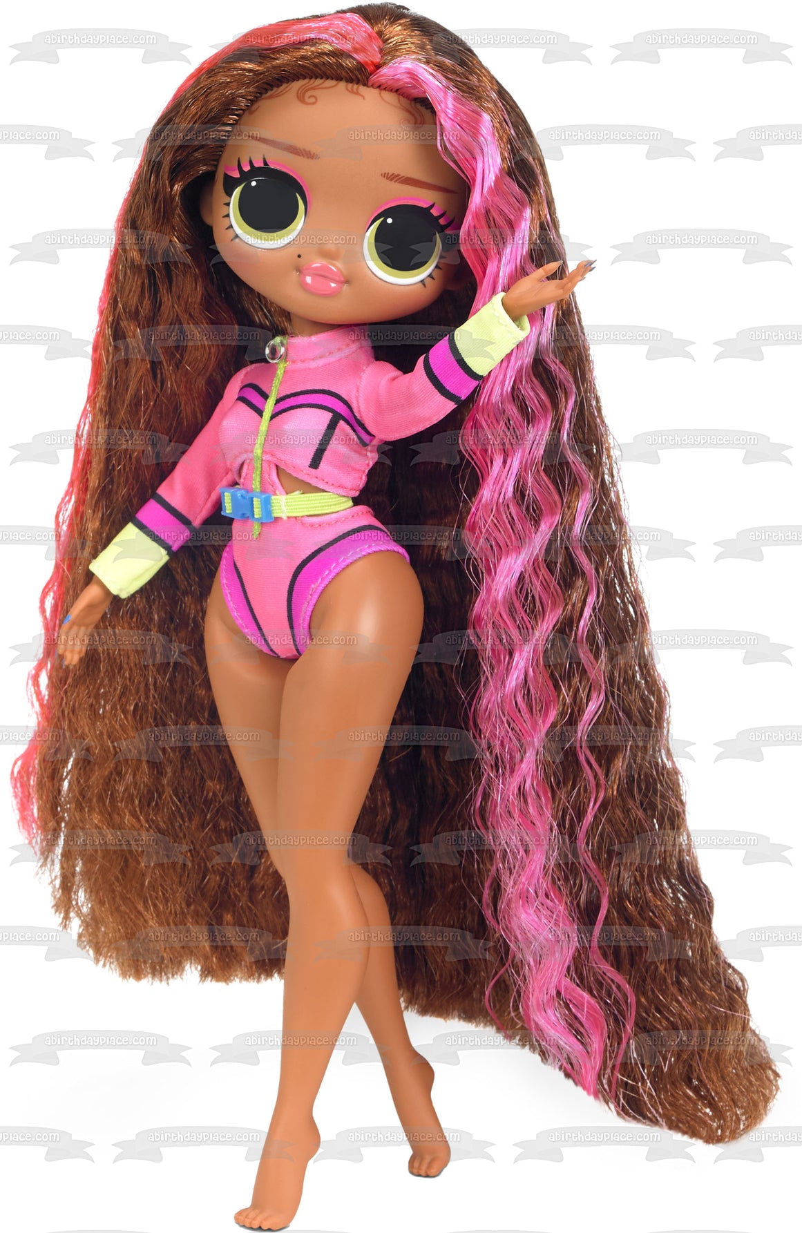 JAJAJA. Sorpresa Omg Swim Coral Waves Decoración comestible para tarta Imagen ABPID57114 