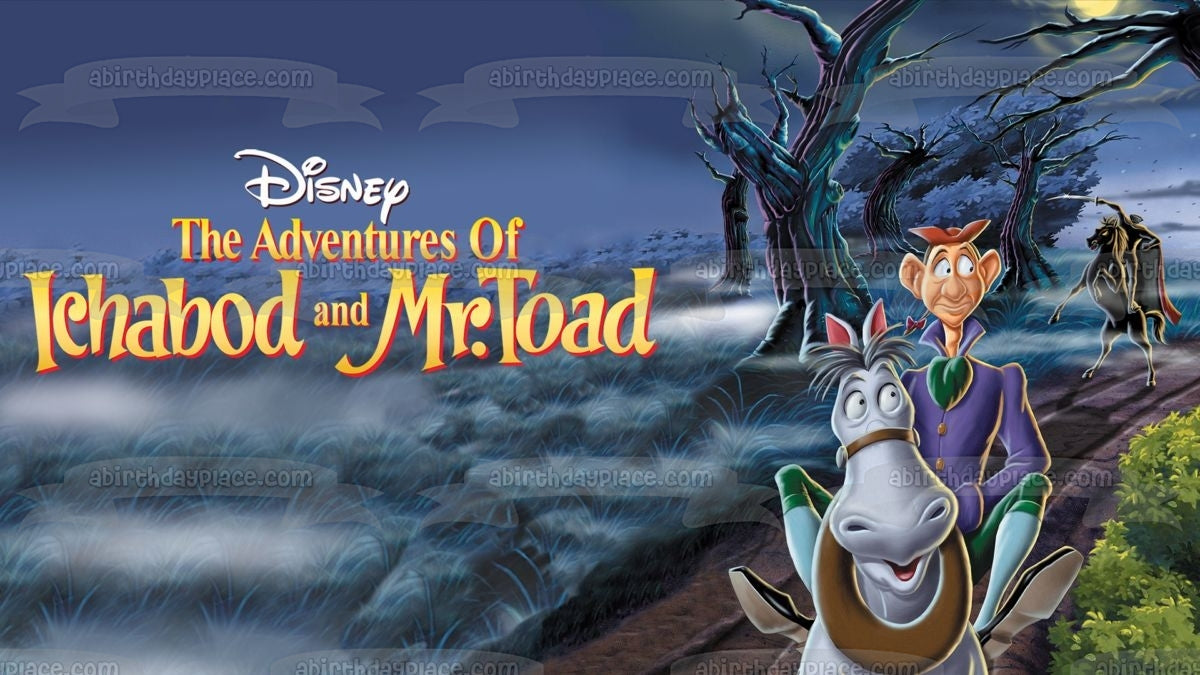 The Adventures of Ichabod and Mr. Toad Edible Cake Topper Image ABPID57133