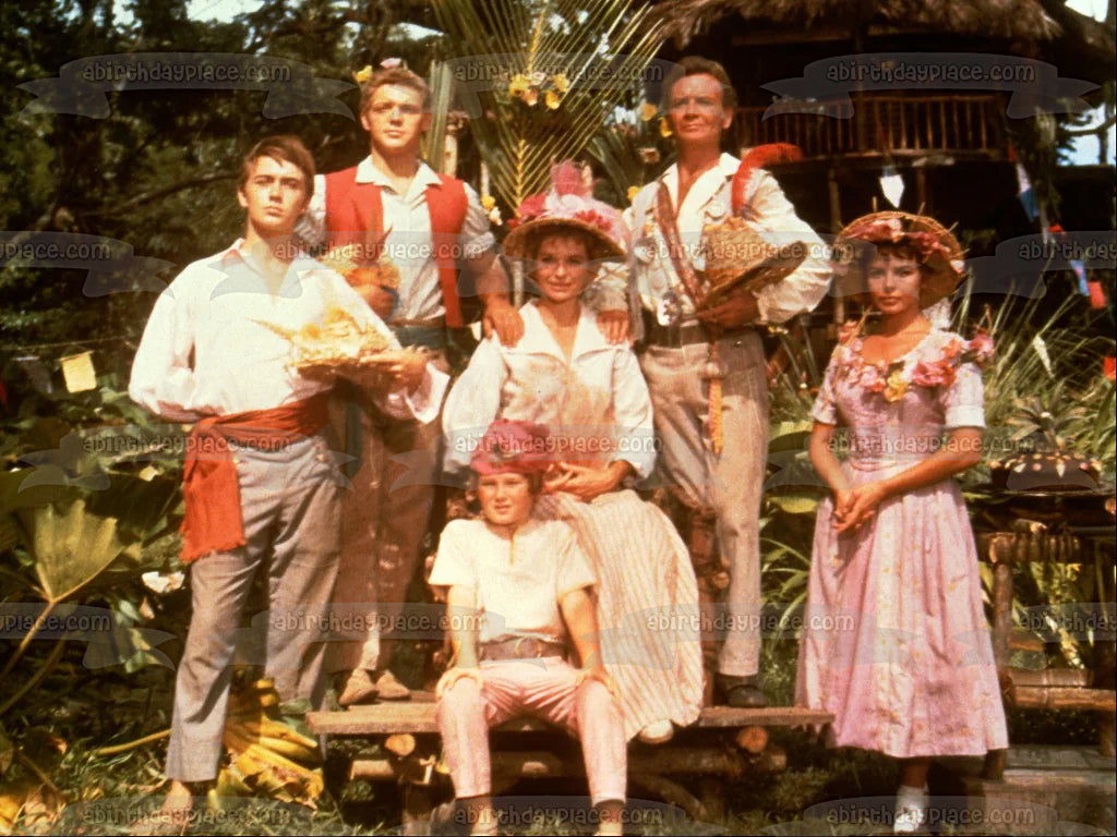 Swiss Family Robinson Fritz Jack Elizabeth and Earnest Edible Cake Topper Image ABPID57152