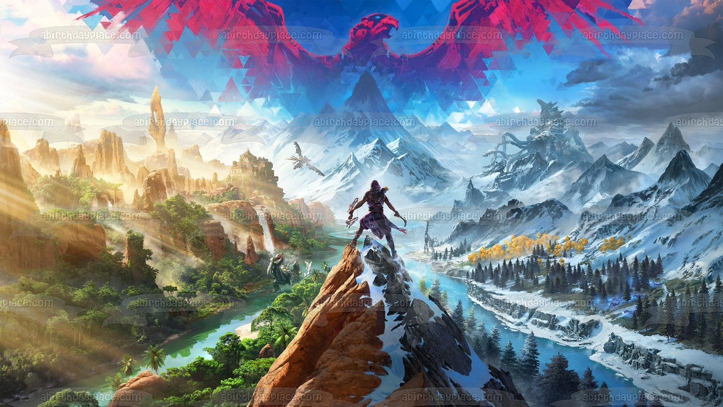 Horizon Call of the Mountain Edible Cake Topper Image ABPID57162