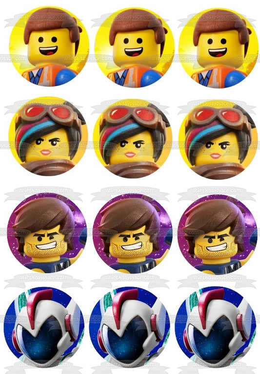 The LEGO Movie 2: The Second Part Wyldstyle Rex Dangervest y General Sweet Mayhem Imagen comestible para decoración de tarta ABPID57195