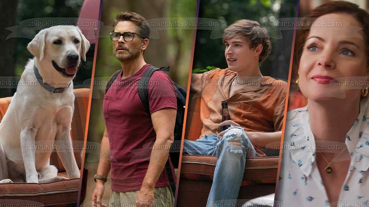 Dog Gone Ginny and Johnny Edible Cake Topper Image ABPID57244