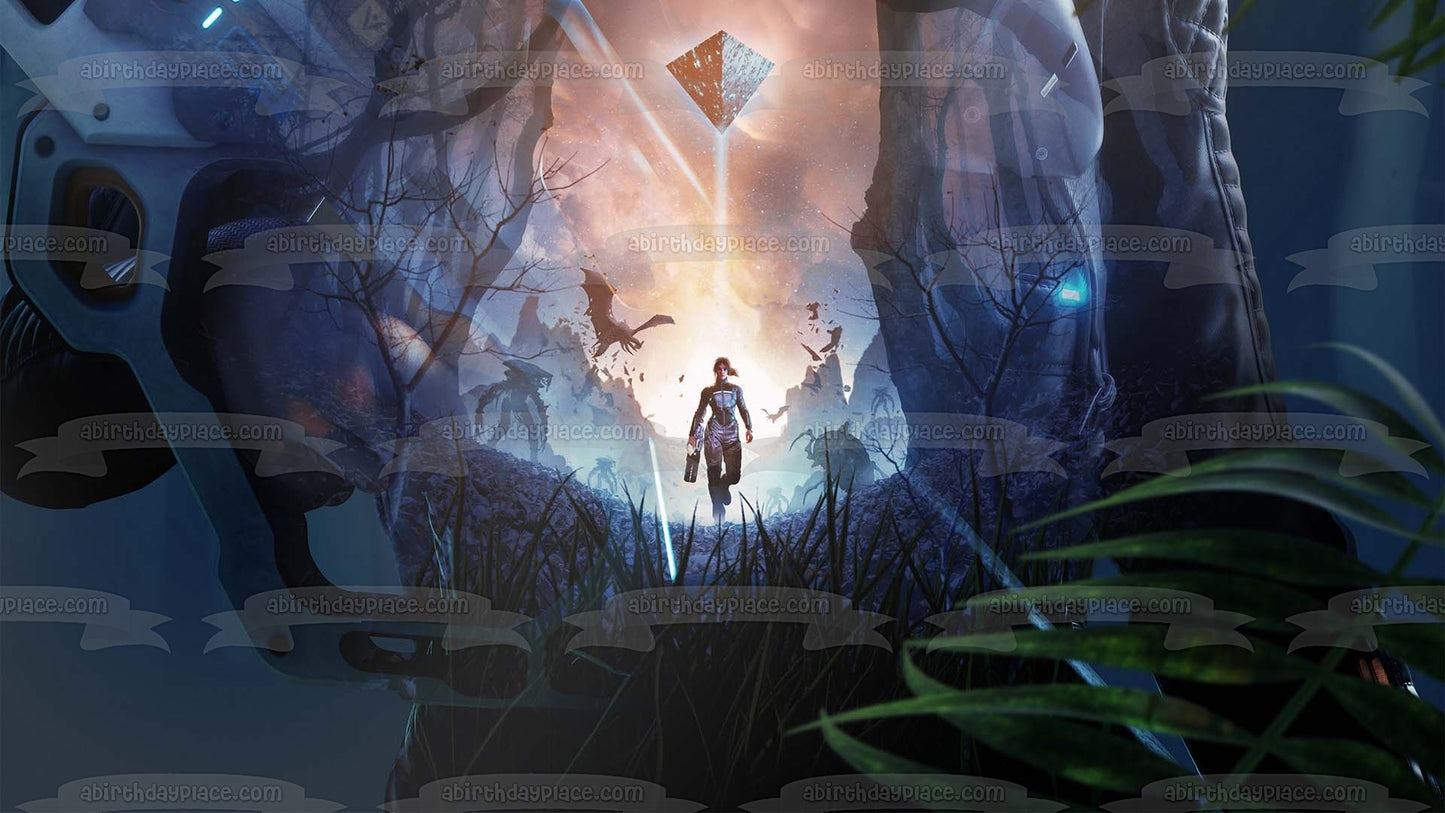 Imagen comestible para decoración de tarta con cicatrices sobre la escena del juego ABPID57253 