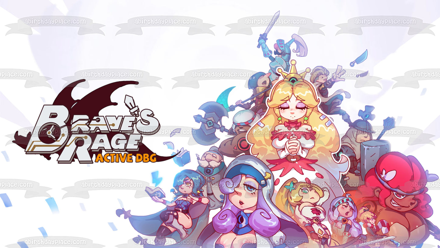 Brave's Rage Active Dbg Explorer Evra Lord Don Qui y Protector Sancho Imagen comestible para tarta ABPID57307 