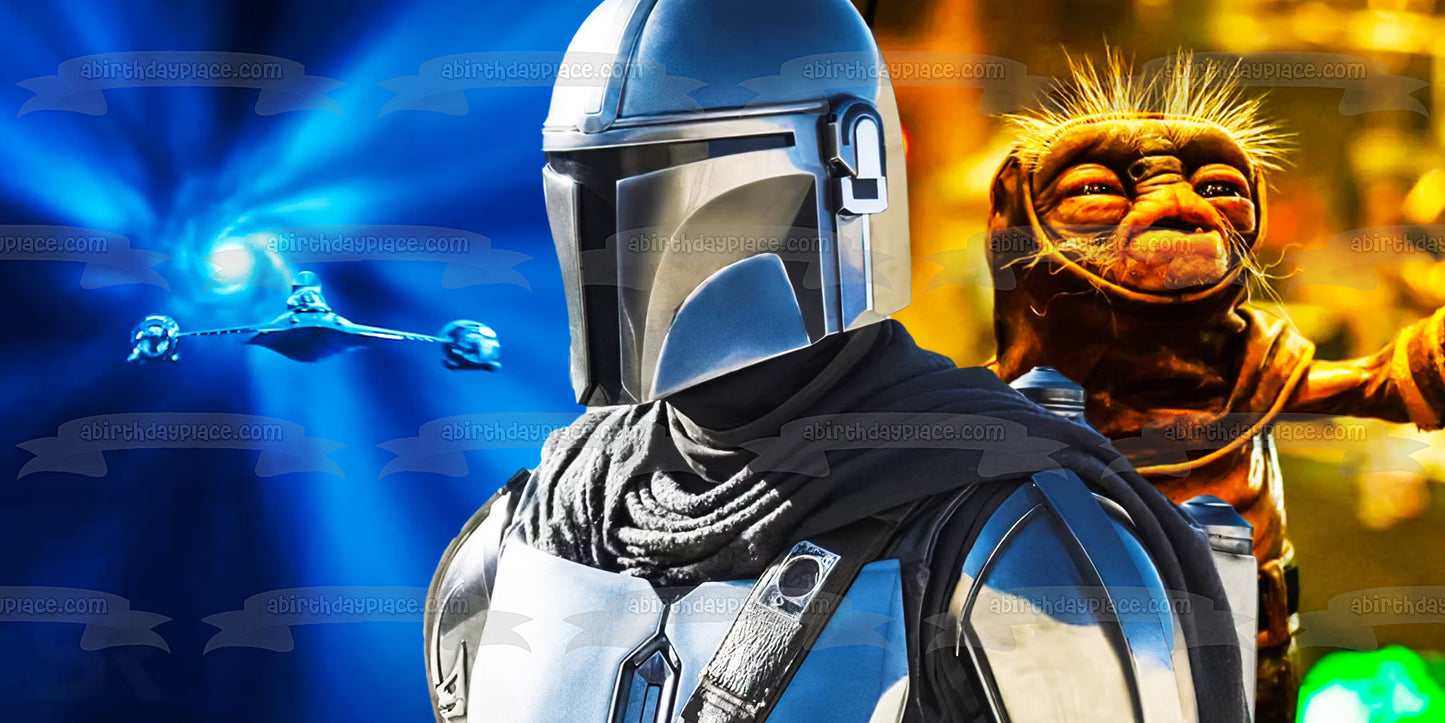 Star Wars The Mandalorian Edible Cake Topper Image ABPID57421