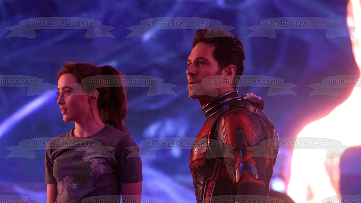 Ant-Man y la Avispa: Quantumania Scott Lang y Cassandra Lang Imagen comestible para decoración de tarta ABPID57426 