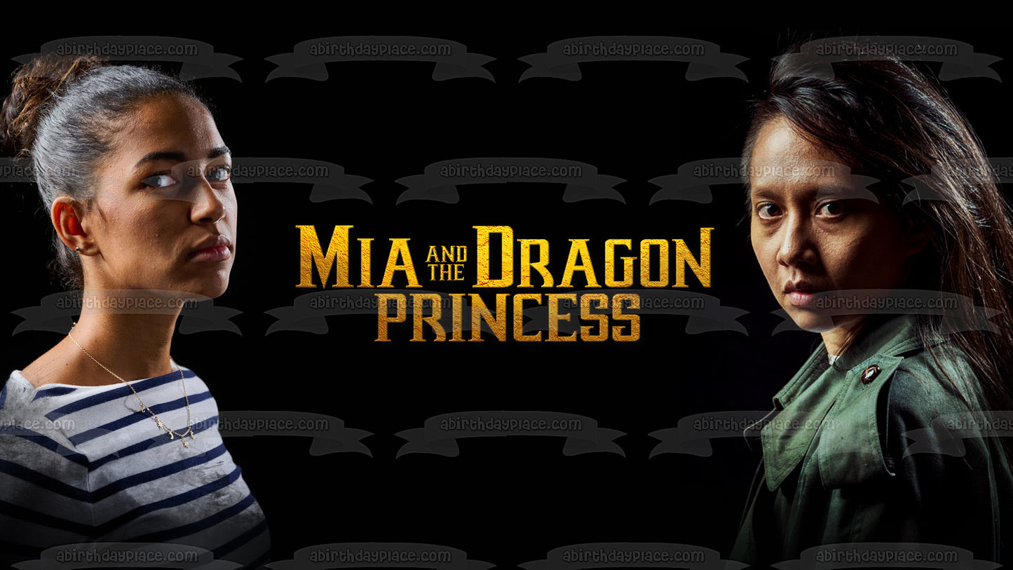 Mia and the Dragon Princess Edible Cake Topper Image ABPID57576