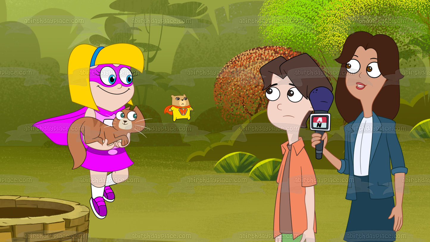 Imagen comestible para decoración de tarta de hámster, Gretel y Kevin ABPID57628 