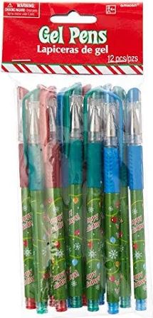 Christmas Gel Pens, 12ct