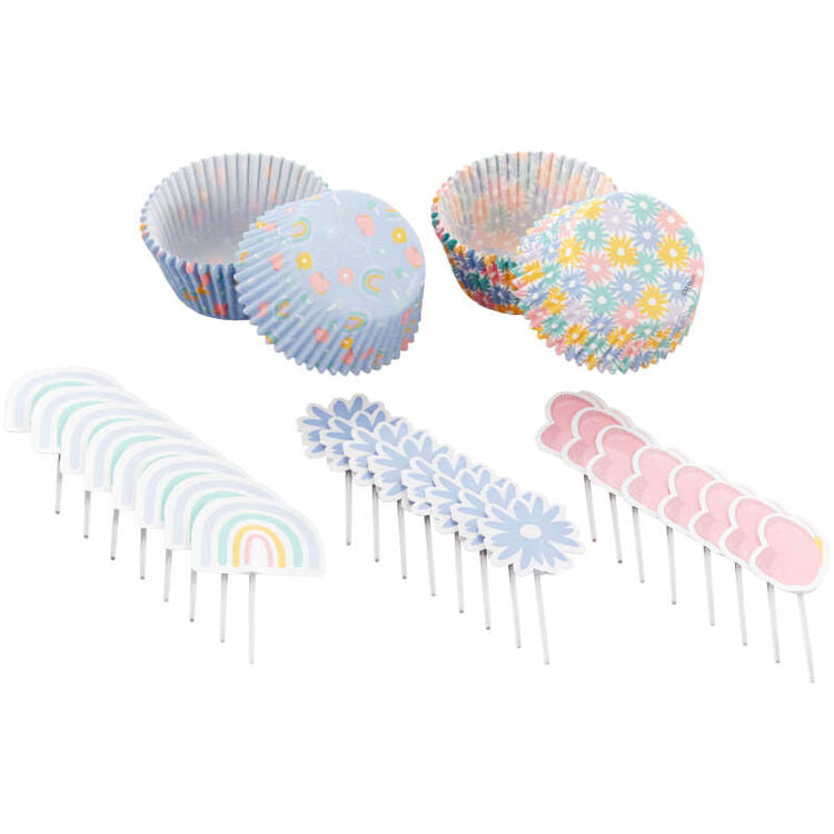 Spring Cupcake Decorating Kit, 72-Piece