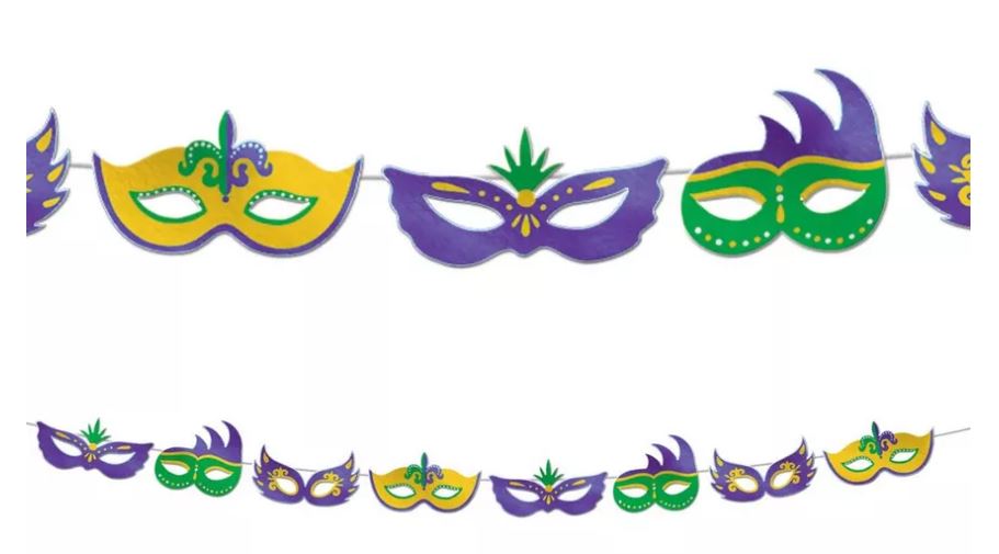 Mardi Gras Mask Banner