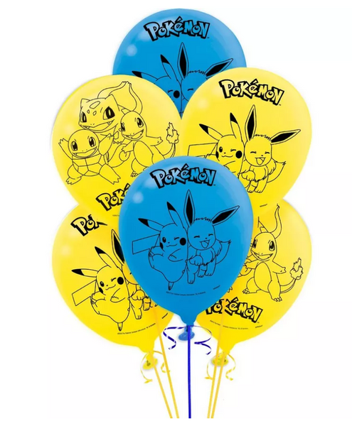 Pokemon™ Latex Balloons, 6ct