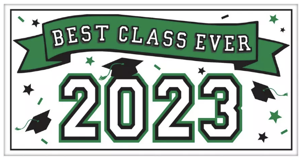 2023 Grad Banner - Green, 1ct