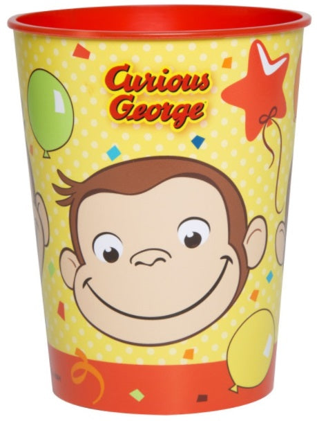 Curious George 16oz Plastic Stadium Cup, 1ct
