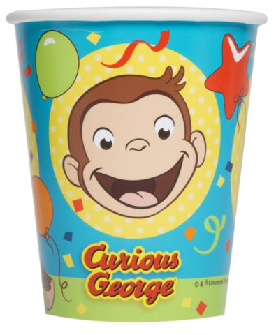 Curious George 9oz Paper Cups, 8ct