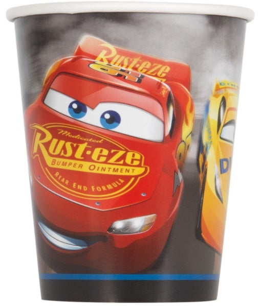 Disney Cars 3 Movie 9oz Paper Cups, 8ct