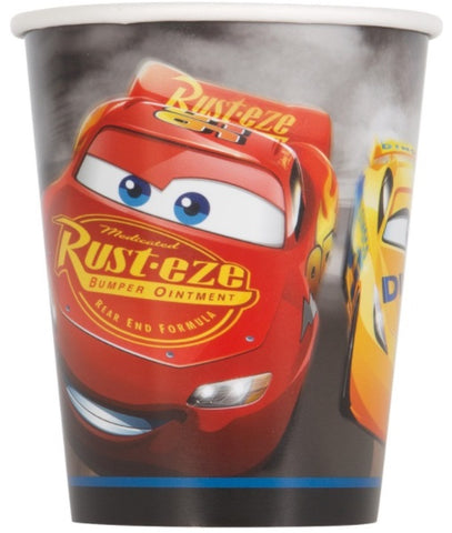 Disney Cars 3 Movie 9oz Paper Cups, 8ct