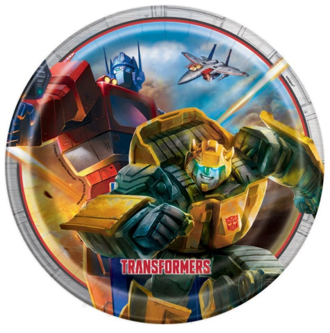 Transformers Round 9" Dinner Plates, 8ct