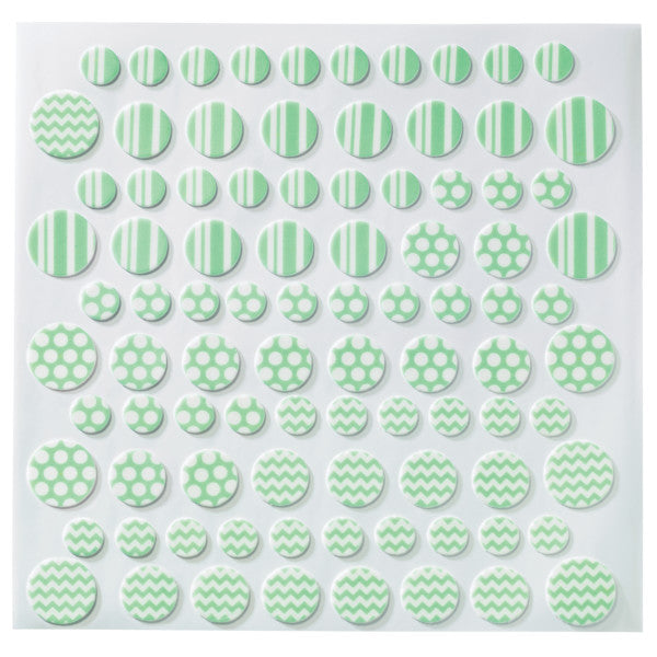 Pastel Printed Assortment Dots Fondant DecoShapes®