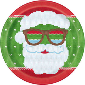 Ugly Sweater Christmas Round 7" Dessert Plates, 8ct