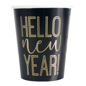 Roaring New Years 9oz Paper Cups, 8ct