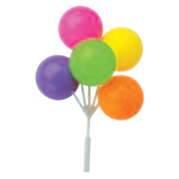A Birthday Place - Cake Toppers - Neon Colors Balloon Cluster DecoPics®