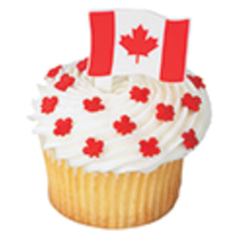 A Birthday Place - Cake Toppers - Canadian Flag DecoPics®