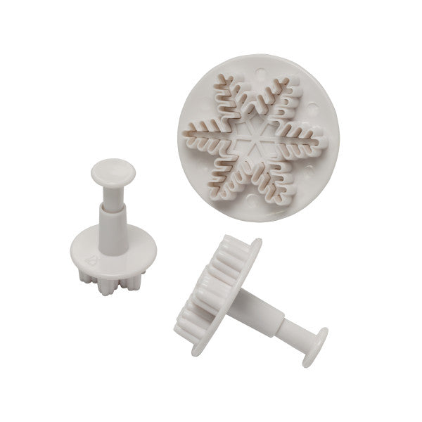 Snowflake Plunger, 3-Piece Set Cutters/Molds
