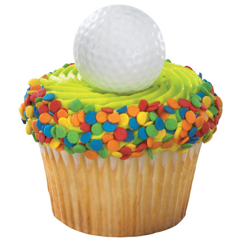 A Birthday Place - Cake Toppers - Golf Ball Cupcake Rings