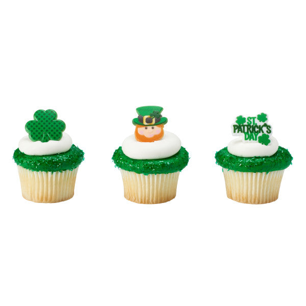 St. Patrick's Day Icons Cupcake Rings
