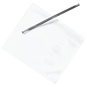 Clear Treat Bags with Silver Twist Ties, 3 1/2" x 4" Decorating Tools