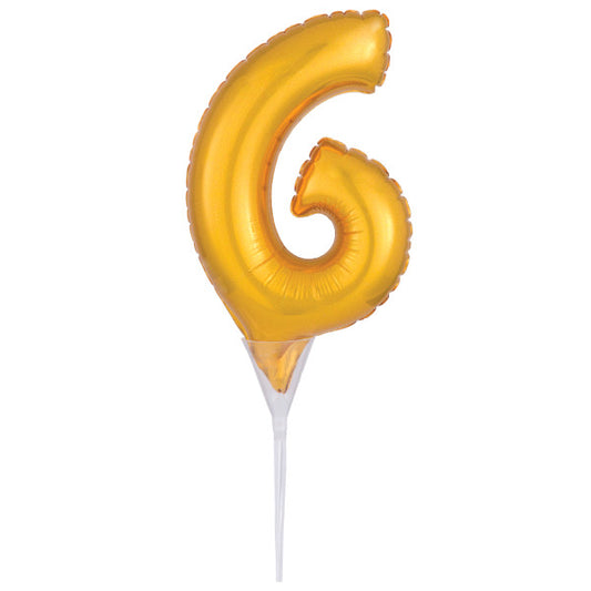 Inflatable Gold Numeral 6 Anagram® Cake Pic