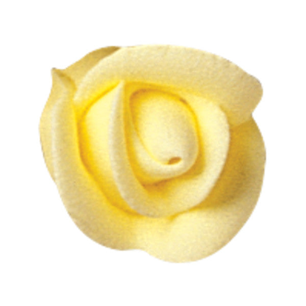 Party Yellow Small Classic Sugar Rose Decorations