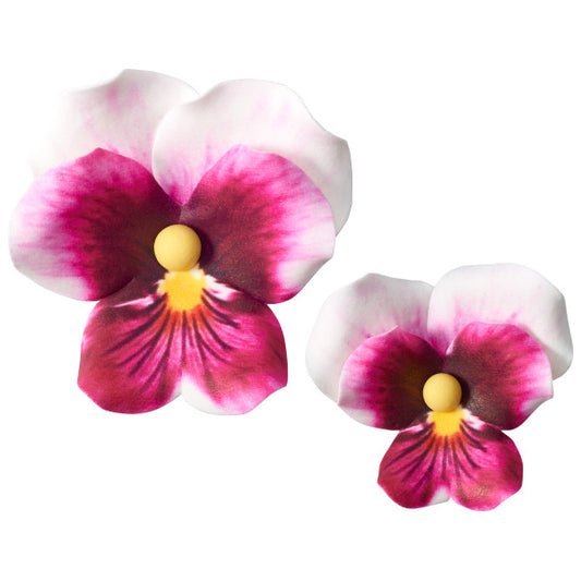 Pink Pansies Assortment Gum Paste Flowers