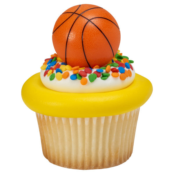 3D Basketball Cupcake Rings