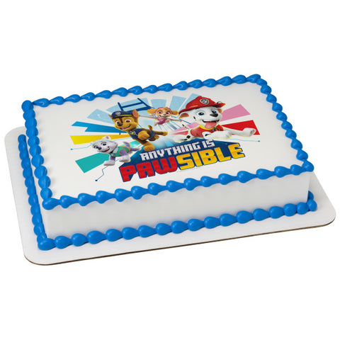 PAW Patrol™ Anything Is Pawsible Edible Cake Topper Image