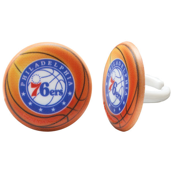 NBA Philadelphia 76ers Cupcake Rings