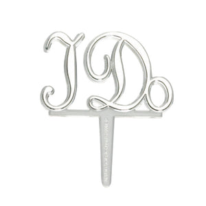 A Birthday Place - Cake Toppers - I Do Silver DecoPics®