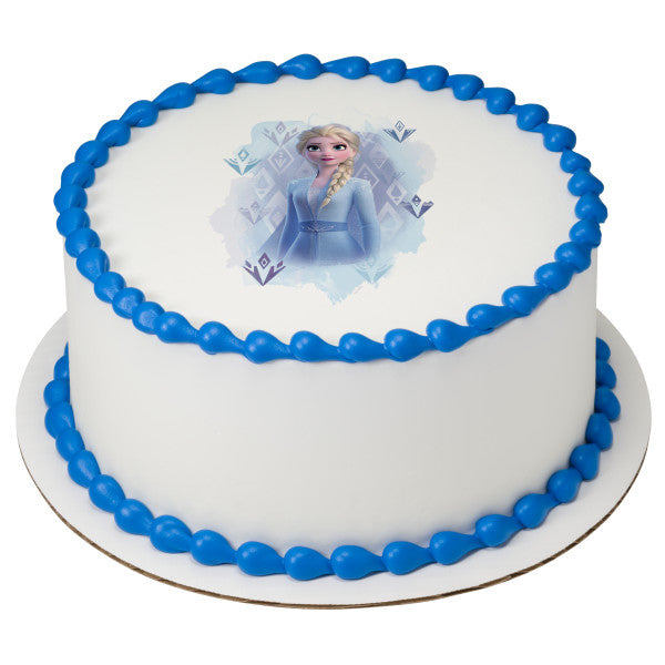 Disney Frozen II Elsa Edible Cake Topper Image