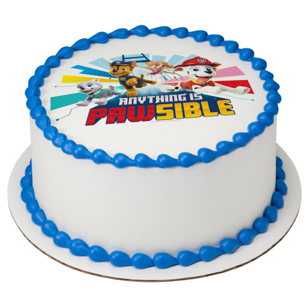 PAW Patrol™ Anything Is Pawsible Edible Cake Topper Image
