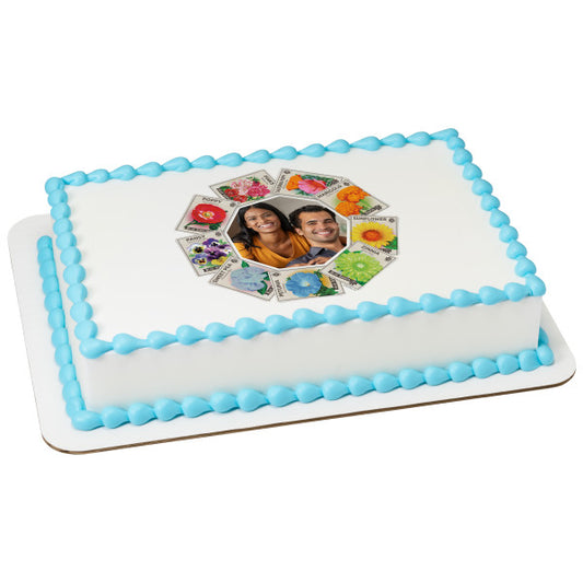 Marco de imagen de decoración para tarta bastante comestible