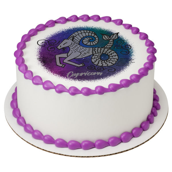 Capricorn Edible Cake Topper Image