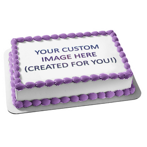 Custom Created Edible Cake Topper Image